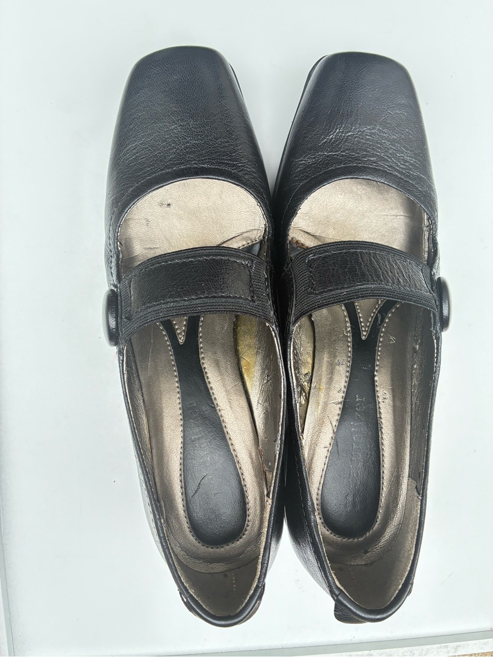 Classic Black Leather Mary Jane Flats